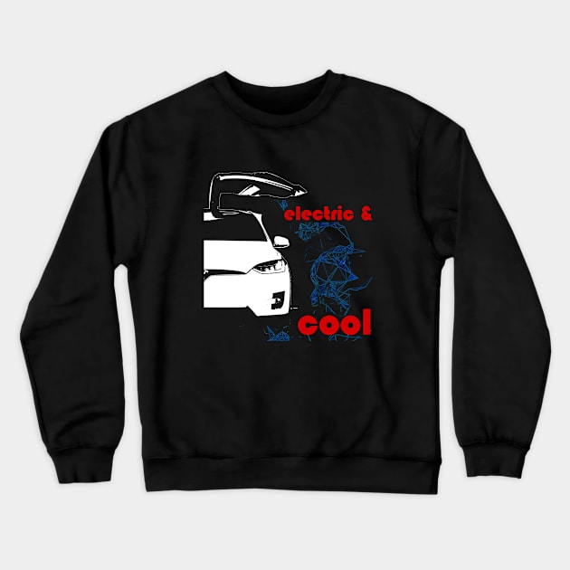 Tesla model x Crewneck Sweatshirt by WOS